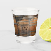 酒樽ケグ写真モノグラムの写真 ショットグラス (正面)