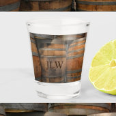 酒樽ケグ写真モノグラムの写真 ショットグラス