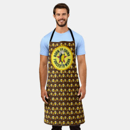 酒生まれを飲まされおもしろいる エプロン