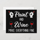 酒絵を描と酒が全てを作素晴らしる ポストカード (正面/裏面)