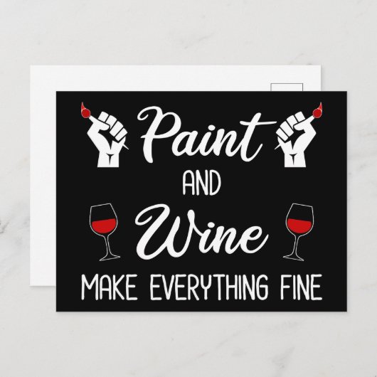 酒絵を描と酒が全てを作素晴らしる ポストカード (正面/裏面)