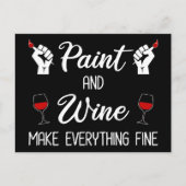 酒絵を描と酒が全てを作素晴らしる ポストカード (正面)