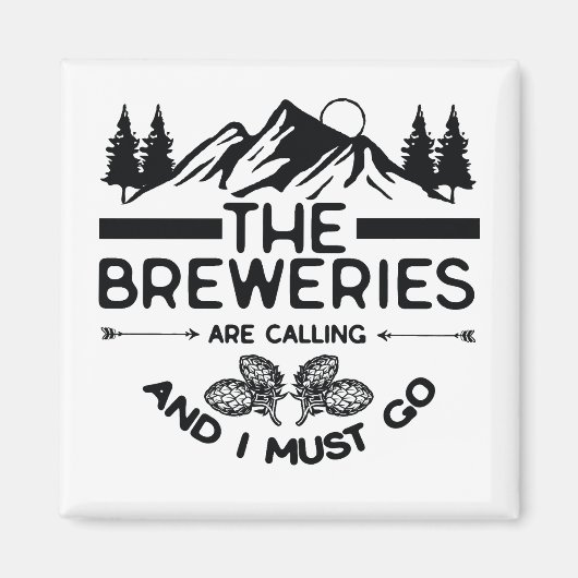 酒蔵が電話している マグネット (正面)