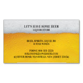 酒類ビール マグネット名刺 (正面)