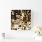 酒類ボトル スクエア壁時計 (ホーム)