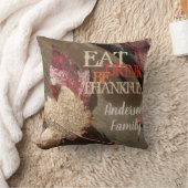 酒食べを飲むと感謝する クッション (ブランケット)