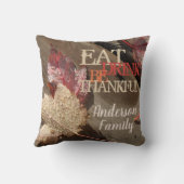 酒食べを飲むと感謝する クッション (裏面)