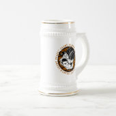 酒飲みバイキング戦士ミードの樽を持って ビールジョッキ (正面右)