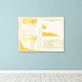 酒、タバコ、ウイスキー キャンバスプリント (インサイチュ (ウッドフロア))