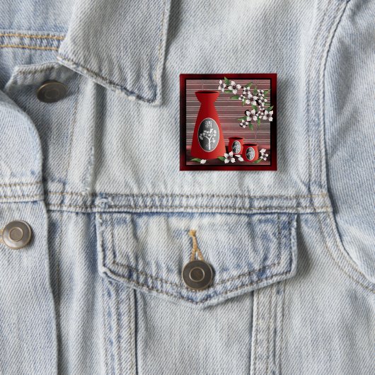 「酒」 缶バッジ (インサイチュ)