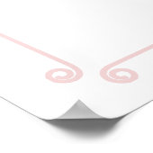 酔いしれて愛を祝う ブライダルシャワーのウェルカムサイン ポスター (角)