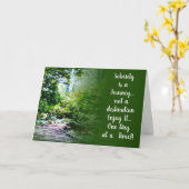 酔いは旅行20グリーティングカード カード (黄色い花)