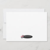 酔っおもしろい払いトナカイのクリスマス招待状 招待状 (裏面)