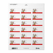 酔っおもしろい払いトナカイ – クリスマスギフトラベル ラベル (フルシート)