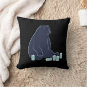 酔ったくまの装飾用クッション クッション (ブランケット)