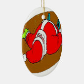 酔ったサンタ セラミックオーナメント (右)