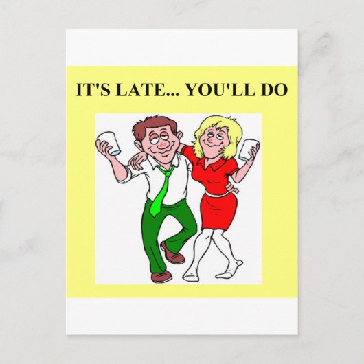 酔ったナンパ ポストカード (正面)