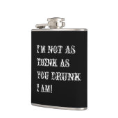 酔ったユーモア! -カスタマイズ フラスク (左)