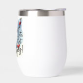 酔ったワインを飲む雪だるま パーソナライズされた (左面)