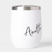 酔ったワインを飲む雪だるま パーソナライズされた (背面)