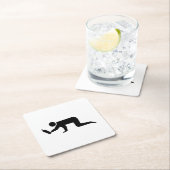 酔った人々 スクエアペーパーコースター (インサイチュ)