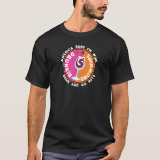 酔った大人のためのおもしろいワインドリンカーパロディ Tシャツ