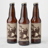 酔った熊 ビールラベル (ボトル)