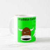 酔った牛の恐れ コーヒーマグカップ (正面左)