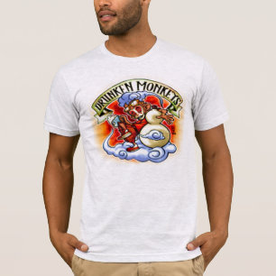酔った猿のTシャツ Tシャツ