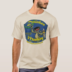 酔った猿-前部完全 Tシャツ