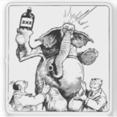 酔った象 シール (正面)