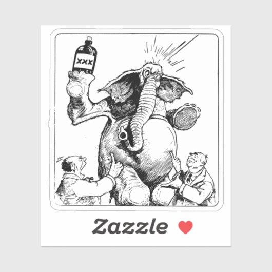 酔った象 シール (シート)
