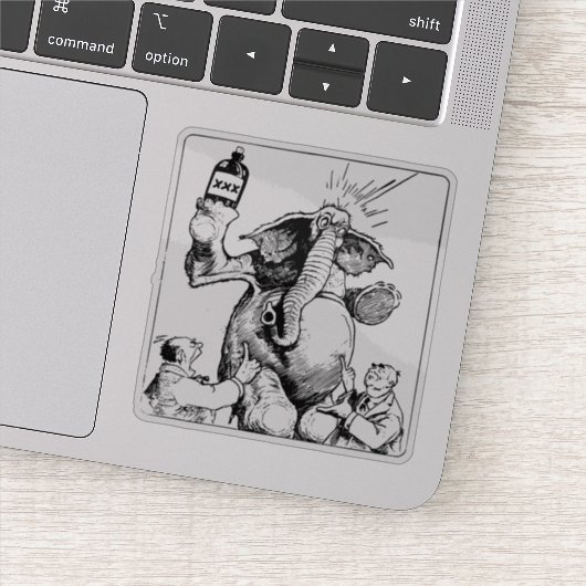 酔った象 シール (詳細)