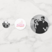 酔った＆婚約中の花嫁パーティーの写真用コンフェッティ コンフェッティ (裏面)