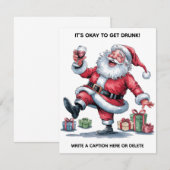 酔っちゃうのはオッケー™ フラット ノートカード (正面/裏面)