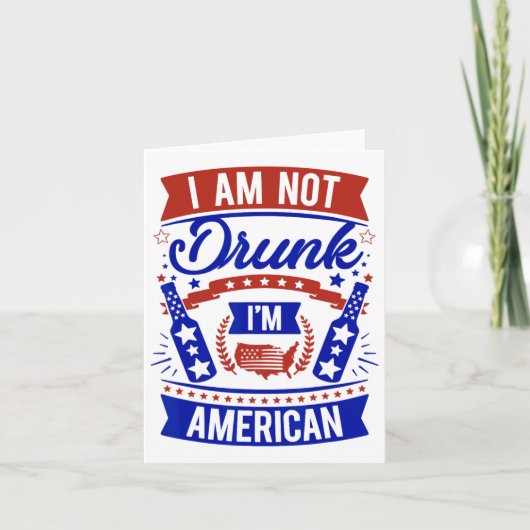 酔ってなんかいない、俺はアメリカ人、独立記念日だ! カード (正面)