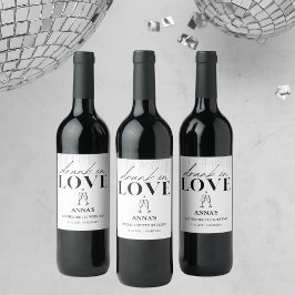 酔ってラブにキラキラの花嫁 ワインラベル