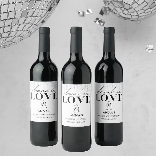 酔ってラブにキラキラの花嫁 ワインラベル