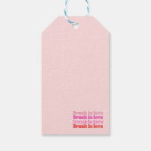 酔って恋に溺れて ピンクレトロ独身最後の夜の会 ギフトタグ (裏面)