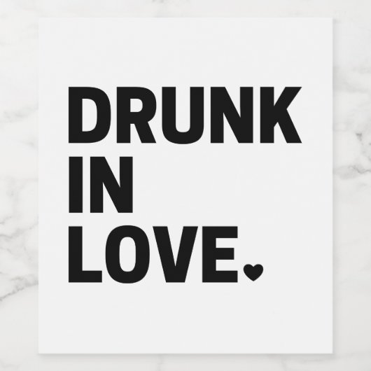 酔って恋に酔う ワインラベル (シングルラベル)