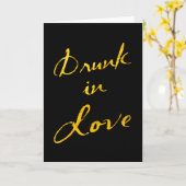 酔って愛してる カード (黄色い花)