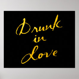 酔って愛してる ポスター - 黒