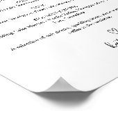 「酔って愛してる」結婚式バーサイン メニュー ポスター (角)