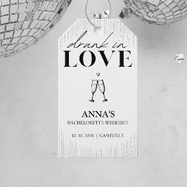 酔って愛してグリッター ブライズメイド ギフトタグ