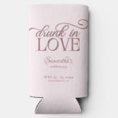 酔って愛に溺れる シャンパンタワー ピンクの花嫁 スリム缶クーラー (裏面)