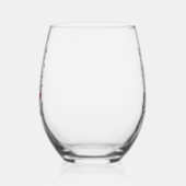 酔って明るい鹿 ステムなしワイングラス (右)