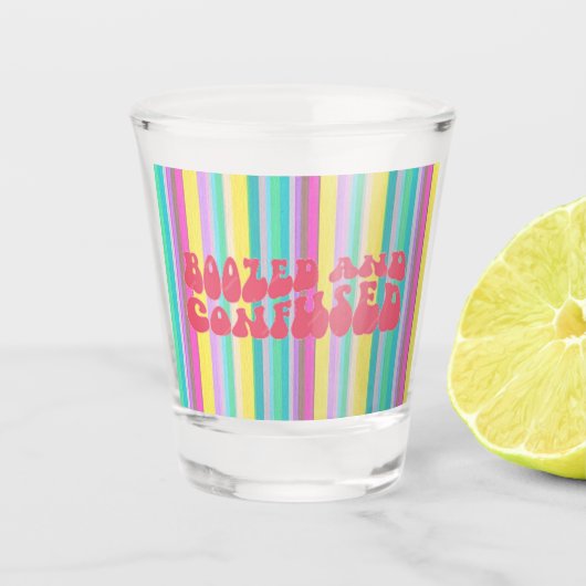 「酔って混乱」ショットグラス ショットグラス (正面)