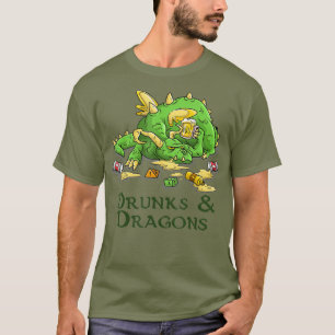 酔っぱらいとドラゴンズおもしろいのDMサイコロズビール卓上 Tシャツ