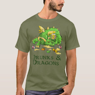 酔っぱらいとドラゴンズおもしろいのDMサイコロズビール卓上 Tシャツ