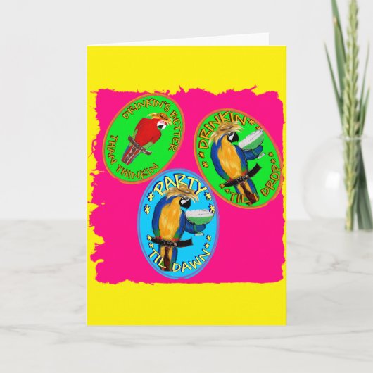 酔っぱらいのオウム シーズンカード (正面)